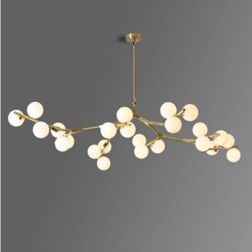 Nordic Magic bean Glass balls hanging chandelier in the living room Bedroom Dining Room decor Branches Style indoor led lighting