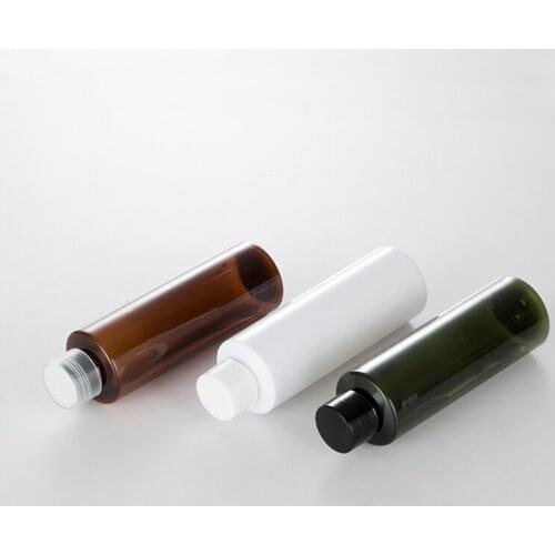 40 X 150ML Green White Brown Empty Plastic Container Essential Oil Packaging Bottles Screw Top Cap Refillable Makeup Bottle
