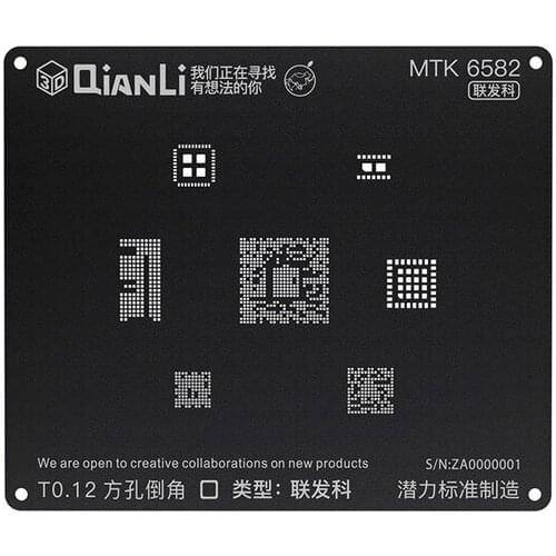 QIANLI iBlack 3D BGA Reballing Stencil for Kirin 655 659 MSM8996 SDM660 SDM636 MT6582 PM8996 PMI8996 PM660 eMMC BGA 221 153 162