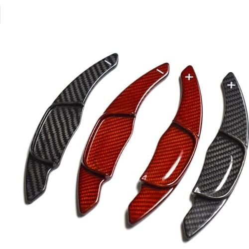 Carbon Fiber Steering Wheel Shift Paddle Extension Shifters For Volkswagen VW GOLF 7 Golf7 2015- GTI R MK7 MK7.5 R Scirocco