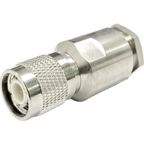 TNC Male Plug RF Coax Connector Clamp for RG213 RG8 LMR400 Cable Straight NEW