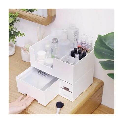 Large Capacity Cosmetic Storage Box Drawer Makeup Organizer Dressing Table Skin Care Rack House Container Mobile Phone Sundries