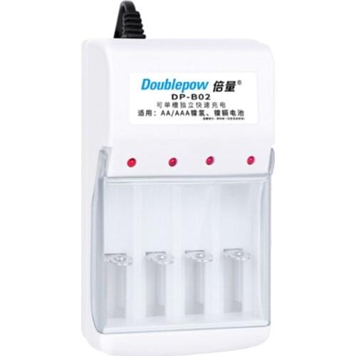 1Pcs 4-slot AA/AAA NiMH/NiCd battery charger output DC1.2V 150mA Single slot AA/AAA independent fast charge /hybrid charging