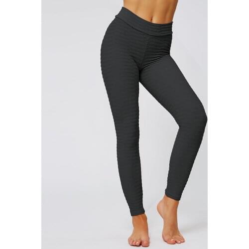 Middle waist pure color women yoga leggings running bottoms womens sports pants