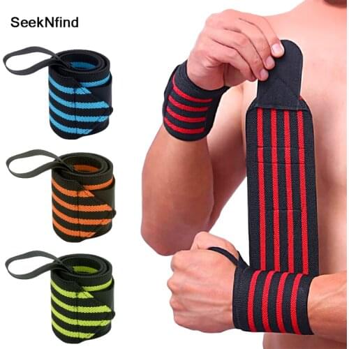 1PCS Adjustable Breathable Wristband Elastic Wrist Wraps Bandages Weightlifting Training Barbell Hand Protection Wrist Support