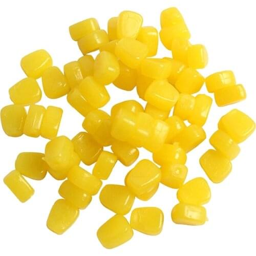 100Pcs/Lot 44G Soft Baits Corn With Corn Smell Carp Fishing Lures Floating Baits