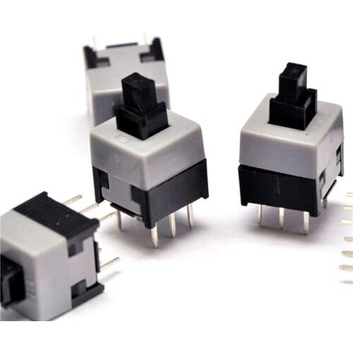 1000PCS/LOT 8.5 * 8.5MM no lock switch double / 6 feet not lockable