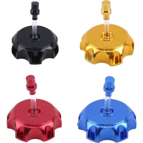 Double CNC Aluminum Motorcycle Accessories Parts Gas Fuel Petrol Tank Cap For Dirt/Pit Bike ATV Quad For Most Motorcycles