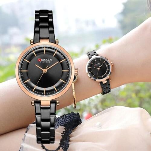 Curren Classic Simple Womens Quartz Wristwatches Stainless Steel Watches Female Small and Elegant Ladies Clock