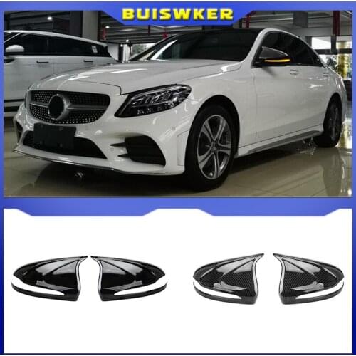For Mercedes-Benz C260L Rearview Mirror Cover E-Class C-Class C200L E300L Carbon Fiber Reversing Shell S-Class GLC