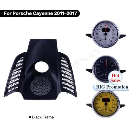 For Porsche Cayenne 2011 2012 2013 2014 2015 2016 2017 Interior Dashboard Center Compass Time Electronic Meter Clock Accessional