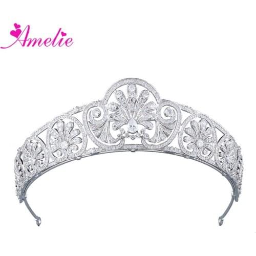 European Royal Tiaras Princess Beauty Pageant Engagement Wedding Bridal Hair Accessories AAA CZ Crowns