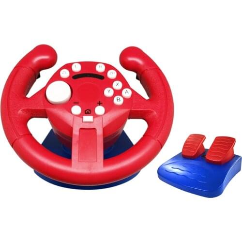 Racing Steering Wheel for NS Switch/Switch Lite/PS3/PC Vibration Game Joysticks Remote Controller Wheels Driving Gaming Handle