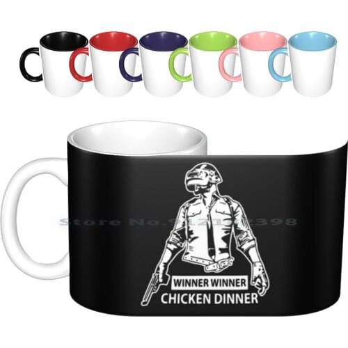 Pubg-Winner Winner Chicken Dinner Ceramic Mugs Coffee Cups Milk Tea Mug Pubg Playerunknown Battlegrounds Survival Shooter
