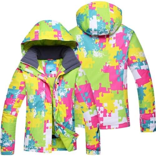 Ski Jacket for Women Winter Outdoor Warm Windproof Waterproof Breathable Skiing Snowboard Jacket Female Snow Coat Ski Equipment