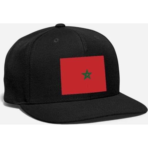 Morocco Flag Embroidery Customized Rabat Emblem Badge Coats Of Arms Sahara Desert Arab States Unisex Adjustable Snapback Cap