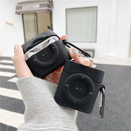 Cute 3D MP4 silicone earphone skin case for AirPods 1 2 3 pro bluetooth wireless headset cover