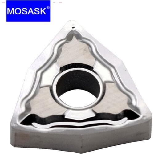 MOSASK WNMG 10pcs WNMG080402-HA ZK01 Processing Copper And Aluminum Medium Finish Machining Tungsten Cemented Carbide Inserts