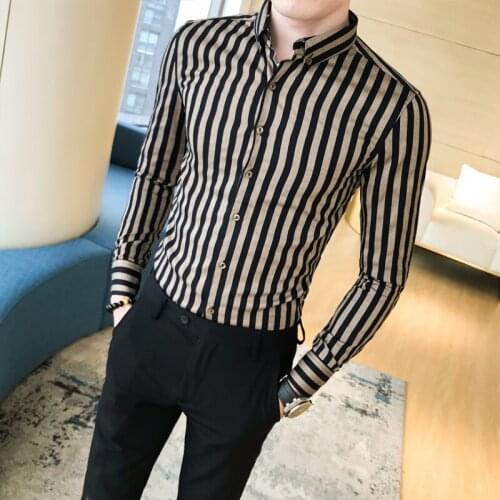 Autumn British men long sleeve shirt the stylist han edition cultivate morality personality printed 304 b - 1107-5. P60