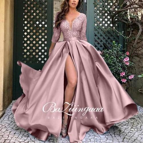 New Elegant Woman Evening Gown Plus size slim printed long evening dress Suitable for Formal Parties