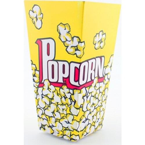 20pcs Disposable Popcorn Box Baby Shower Colorful Mini Kids Birthday Party Paper Popcorn Boxes Bags Wedding