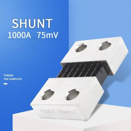 1pcs flat shunt 1000A / 75mV ammeter shunt resistor for digital ammeter amp voltmeter power meter