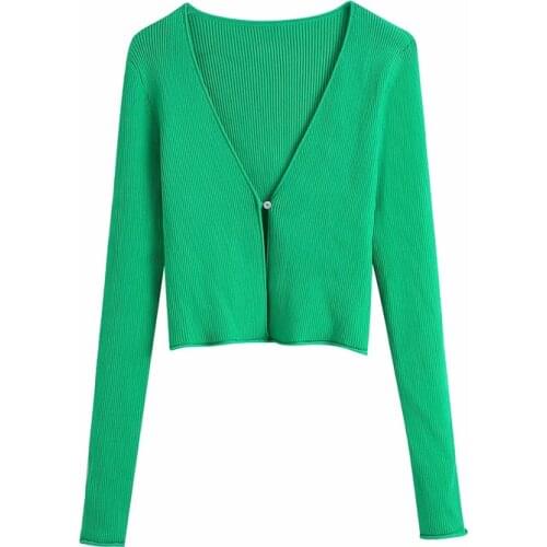 PUWD Casual Women V neck A Buckle Knitwear 2021 Spring-autumn Fashion Ladies England Style Shirt Female Solid Color Knitted Top