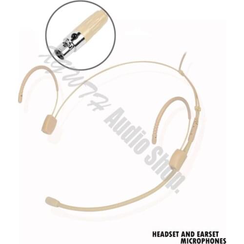 Professional Double Earhook Ear Hanging Headset Headworn Microphone for AKG Wireless Microphone System