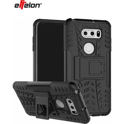 Effelon New For LG V30 Heavy Shock Proof Shell Cover Rugged Hybrid Case For LG V30 Armor 2 in 1 Phone Back Cover Case