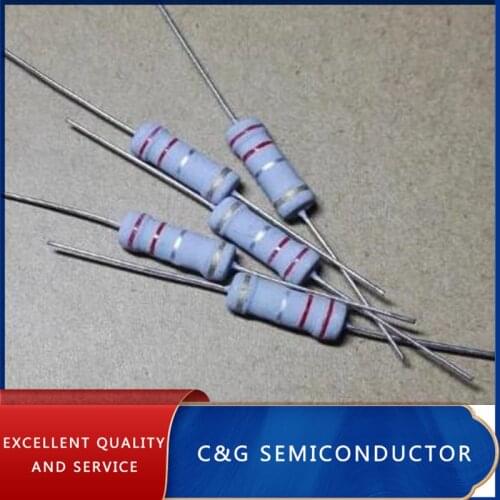 20pcs 2W 47K ohm 5% Resistors 2 w 2 WATT 47 KOHM Carbon Film Resistor 10R 22R 33R 47R 100R 220R 330R 1K 2.2K 4.7K 10K 100K 1M