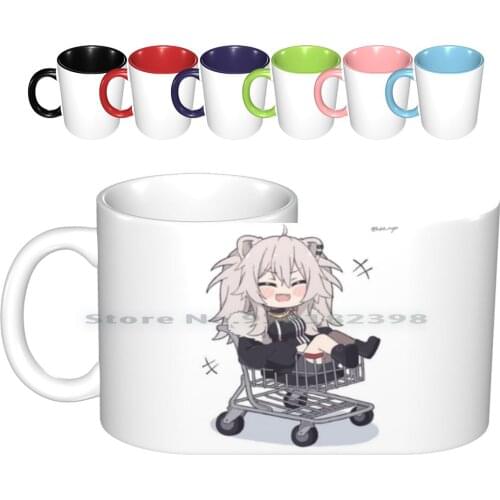 Shishiro Botan Ceramic Mugs Coffee Cups Milk Tea Mug Anime Hololive Vtuber Virtual Youtuber Gura Youtubr En English Fubuki