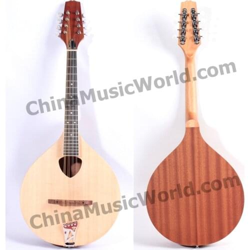 Solid Spruce top / Sapele Back & Sides / Afanti Irish Bouzouki Mandolin (AMB-101)
