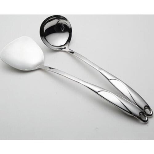 High Quality Stainless Steel Cooking Tools Spoon Shovel Cookware Kitchen Tools Cocina Utensilios Spatula Ladle Kitchenware