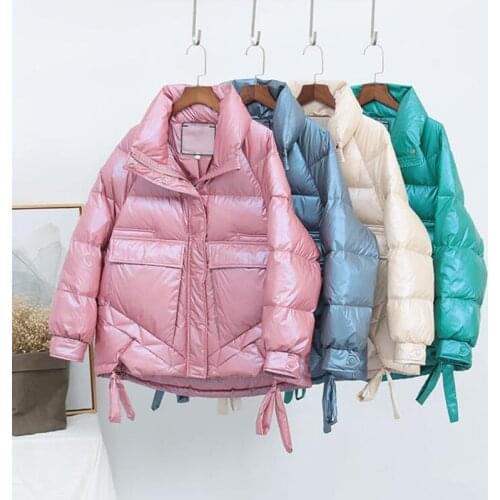 SEDUTMO Winter Oversize Duck Down Coat Women Thick Warm Short Jacket Slim Autumn Casual Pocket Puffer Jacket Parkas ED1201