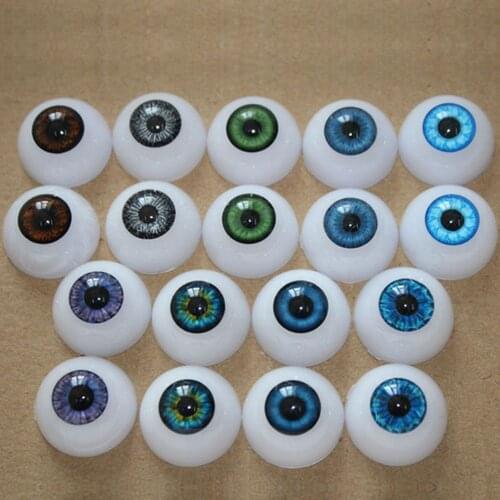1Pair Acrylic Plastic Eyeball Reborn Doll Accessories Doll Safety Eyes Puppet Making Dinosaur Eyes Soft Toy DIY Crafts Accessory