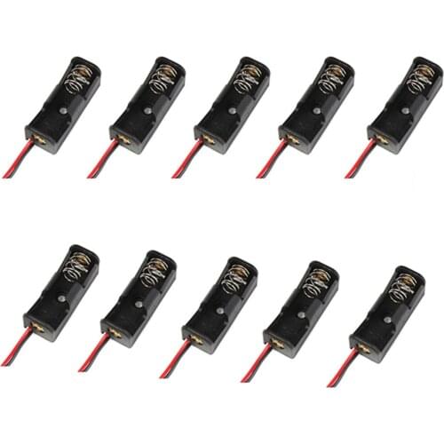 10pcs 23A /A23 Battery 12V Clip Holder Box Case Black Battery Box Holder Containers Batteries Cases Storage Boxes Wholesale