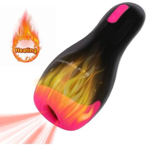 12 Frequency Blowjob Masturbator Adult Product Automatic Heating Male Masturbation Cup Voice Sex Cup Sucking Vibrator