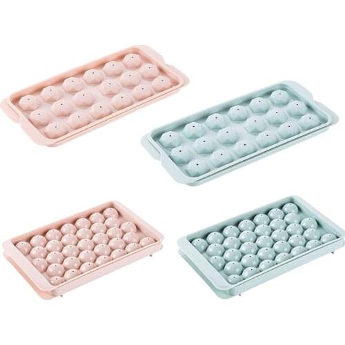 4 Pack Ice Square Tray,with Lids,Stackable Ice Trays,Ice Square Mold,for Wine Fruit Chill Drink(18 Grid & 33 Grid)