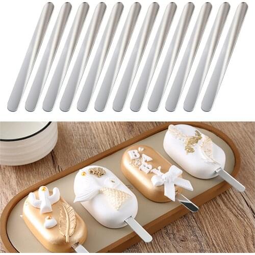 50/100Pcs Acrylic Cakesicle Ice Cream Sticks Popsicle Reusable DIY Craft for Parent-Child Lollipop Tools Lolly Accessories