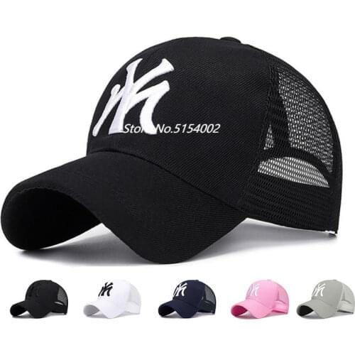 Man and Women Baseball Caps Summer Mesh Dome Cap Fashion Letter Embroidery Adjustable Fashion Unisex Hat Cap for Male and Female