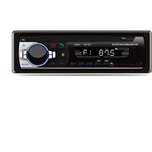 Bluetooth car MP3 Player card machine U disk Built-in radio FM tuner Double USB Port Front AUX Audio