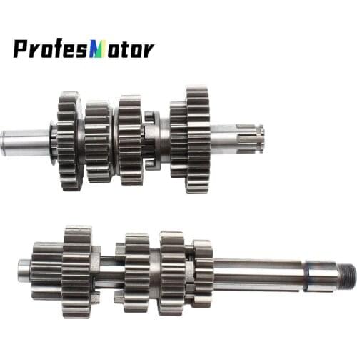 Motorcycle Gear Box Main Counter Shafts For Zongshen 2V Z190 190cc Pit Dirt Bike the engine code No.: ZS1P62YML-2