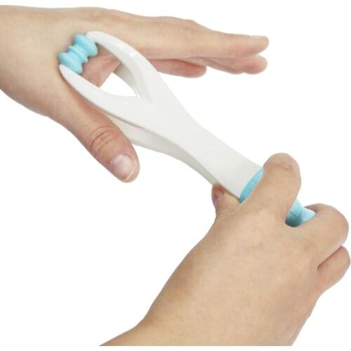 1PCS 2 Rollers Finger Massager Elastic Handle Relax Finger Joints Hand Massager Blood Circulation Massage Tool