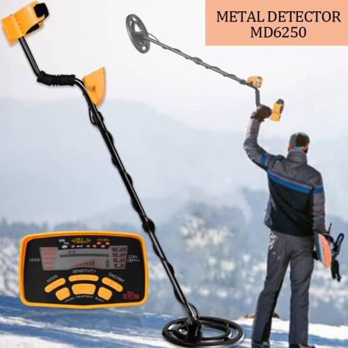MD-6250 High Sensitivity Metal Detector Professional Gold Digger Treasure Hunter Detecting Pinpointer Waterproof Gold Detector