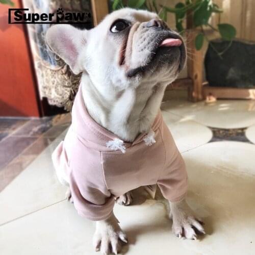 Fashion Dog Clothes Pet Puppy Hoodie Parent-Child Outfit French Bulldog Pug Teddy Jacket Coat for Dogs cat Keeping Warm XQC05