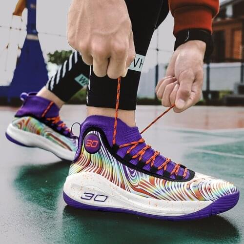 Basketball Shoes Brand Men High Top Gym Training Boots Ankle Boots Outdoor Flat Shoes Lace-Up Men Shoes Breathable Sneakers