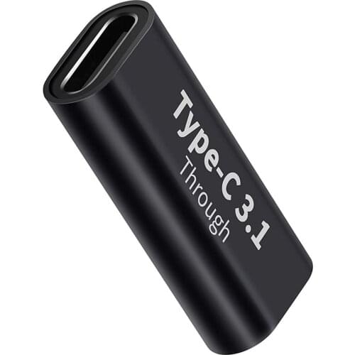 New Portable USB C Female-to-Female Adapter 10GBbps Rate Fast Charging Adapter For Phones Tablets Laptops Fast Charger Travel