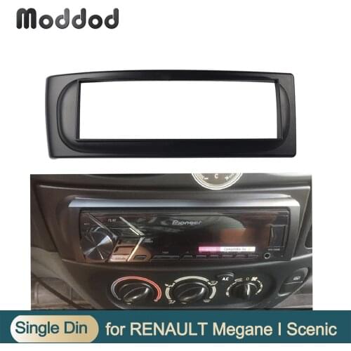 1 Din Fascia For RENAULT Megane I Scenic 1996-2002 Radio CD GPS DVD Stereo CD Panel Dash Mount Audio Installation Trim Kit Frame
