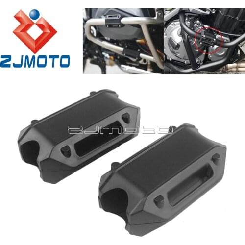 Pair Universal Motorcycle 25mm Crash Bar Protector For BMW Honda 1" Engine Guard Protection Bumper Decor Block