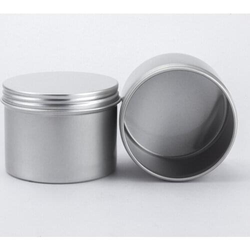 50pcs 120g EmptyAluminum Container Cosmetics Cream Ointment Solid Perfume Metal Can Jar Tea Pot Candle Bottle